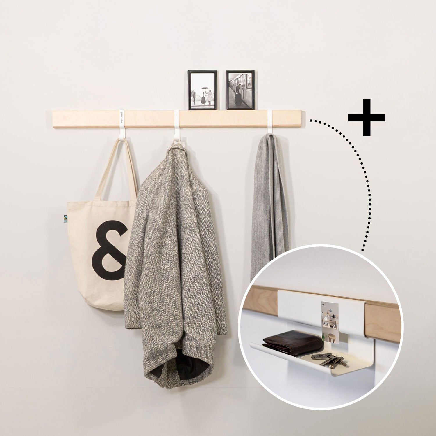 Garderobenset mit Wandleisten