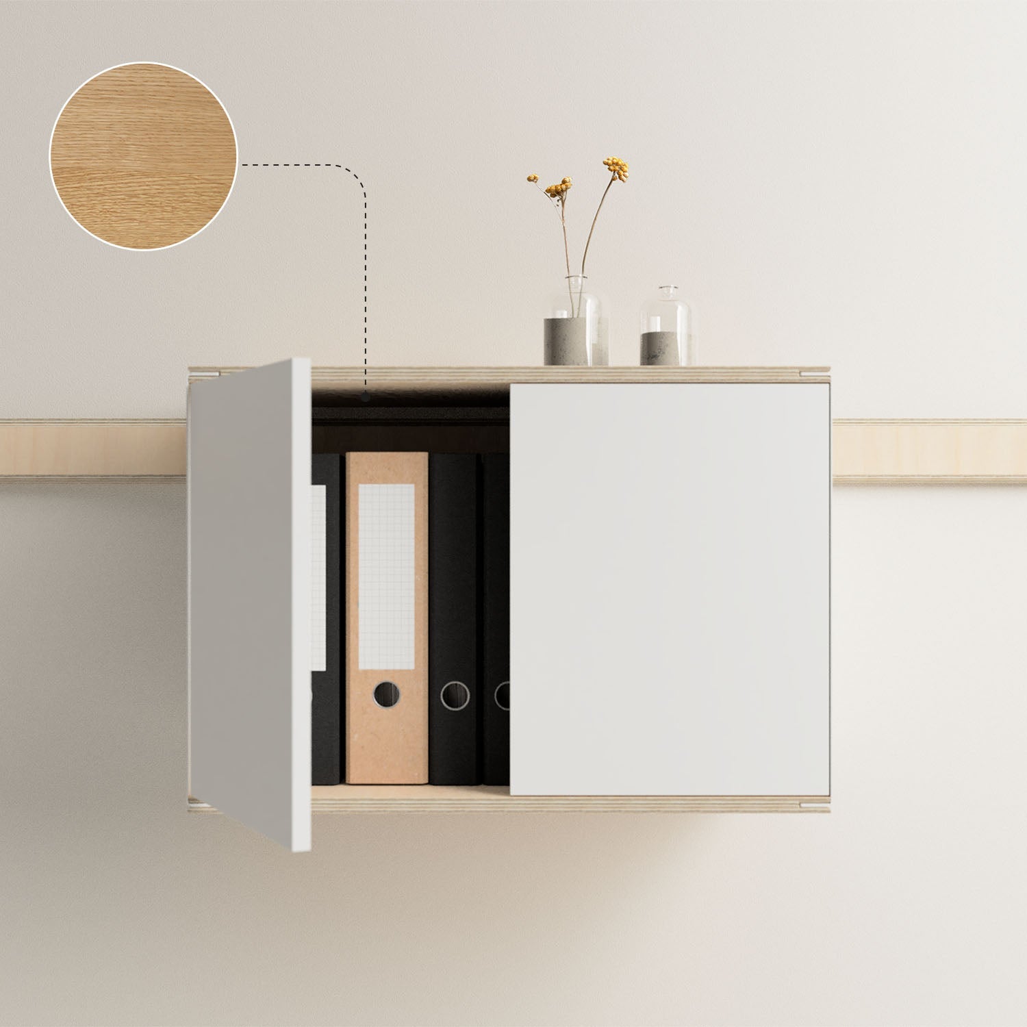 A05 Modulares Regal - Eiche