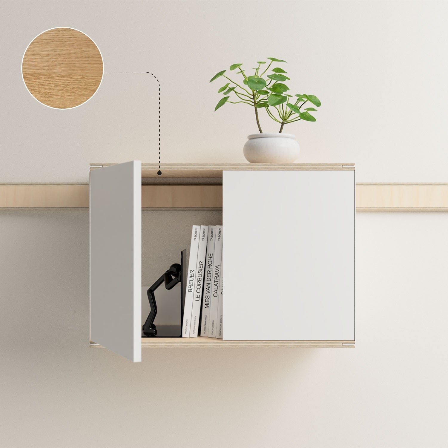 A05 Modulares Regal - Eiche