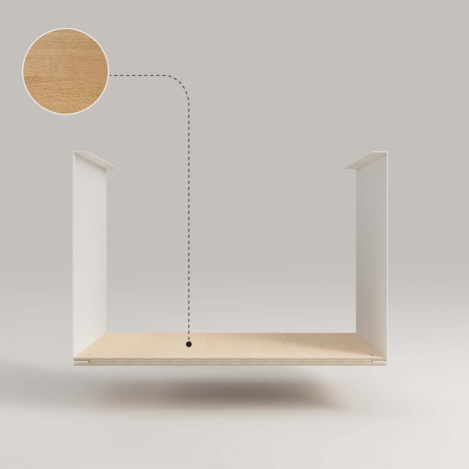 A05 Modulares Regal - Eiche