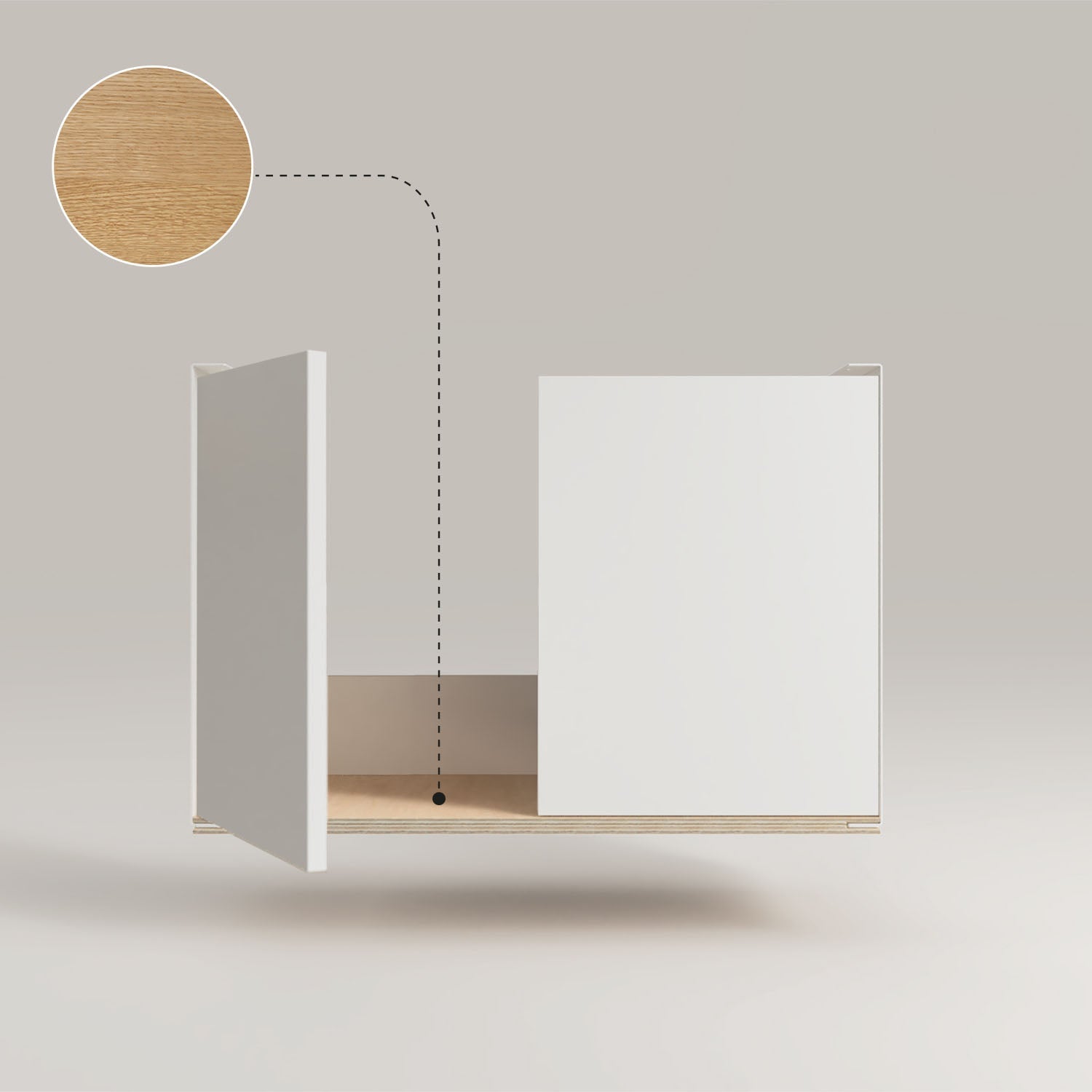 A05 Modulares Regal - Eiche