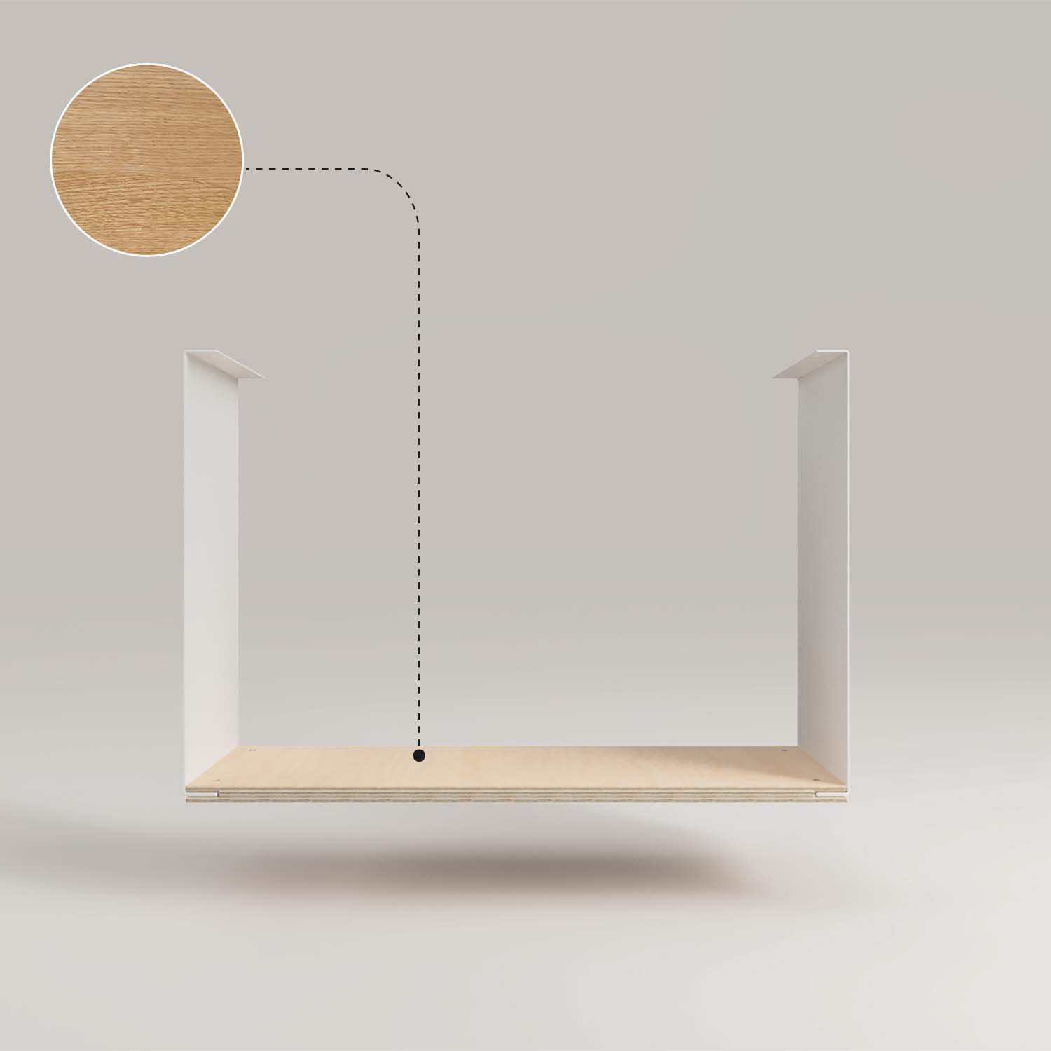 A05 Modulares Regal - Eiche