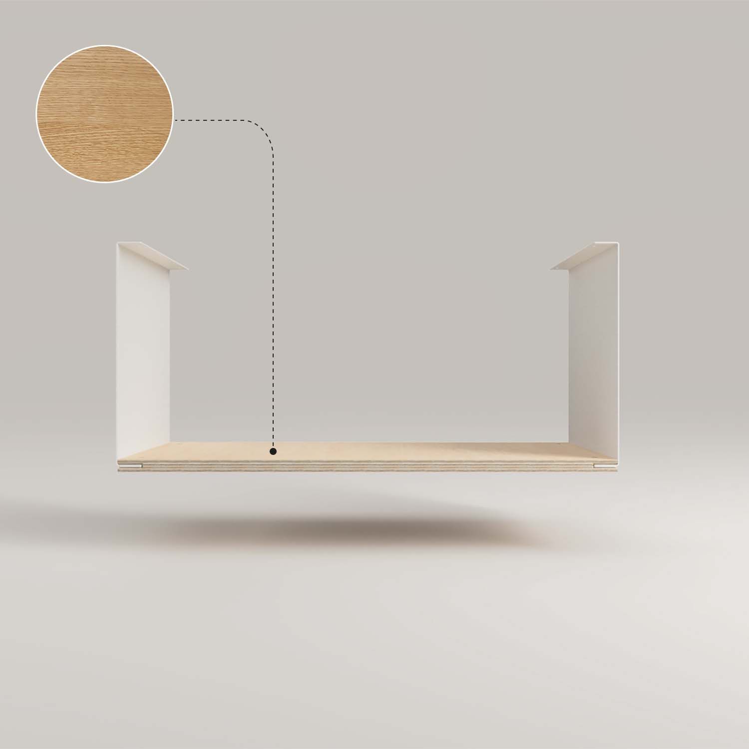 A05 Modulares Regal - Eiche